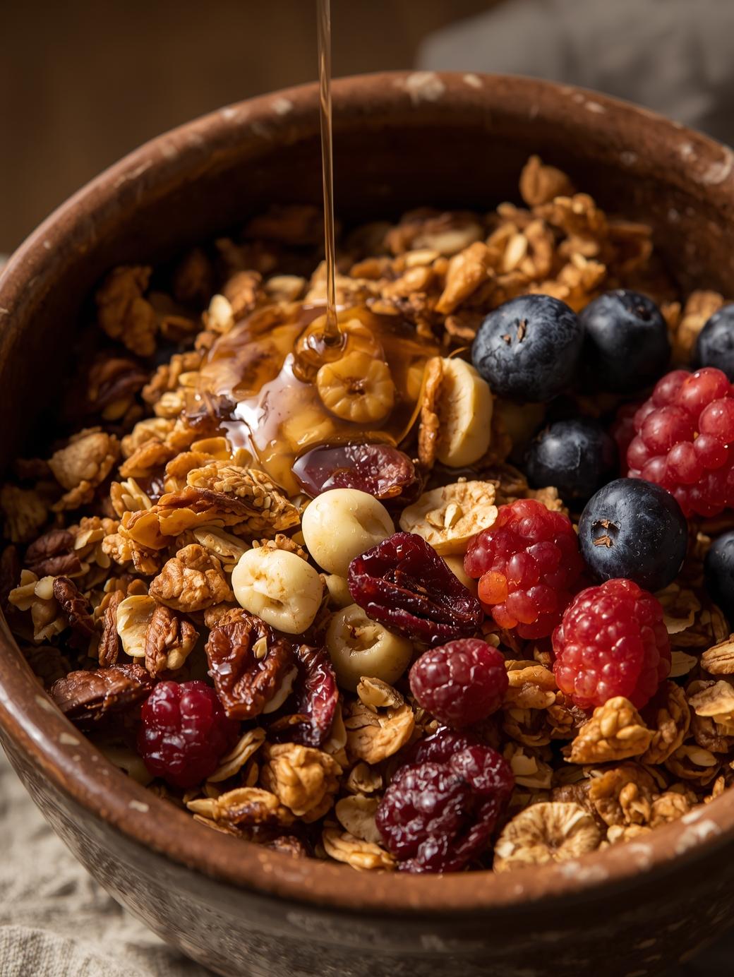 granola in a bowl